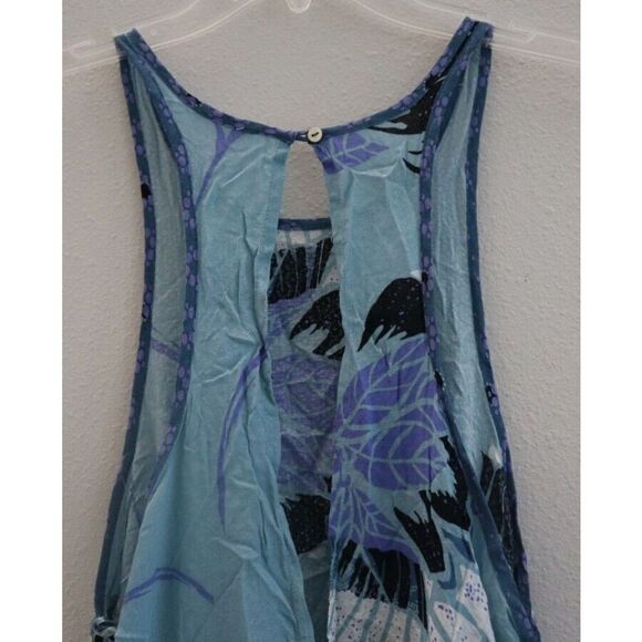 Free People OB564403 Womens Sz XS Blue "Someone Like You" Printed Slip Dress $88 - Picture 4 of 11